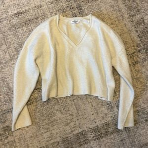 BNWOT white crop sweater size Medium